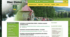Desktop Screenshot of obecolesna.sk